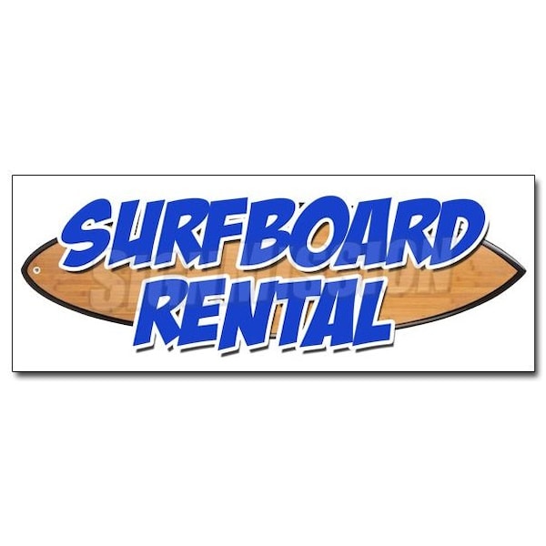 Signmission SURFBOARDS RENTALDECAL sticker water jet ski boats canoe kayak surfing, D-12 Surfboards Rental D-12 Surfboards Rental - main